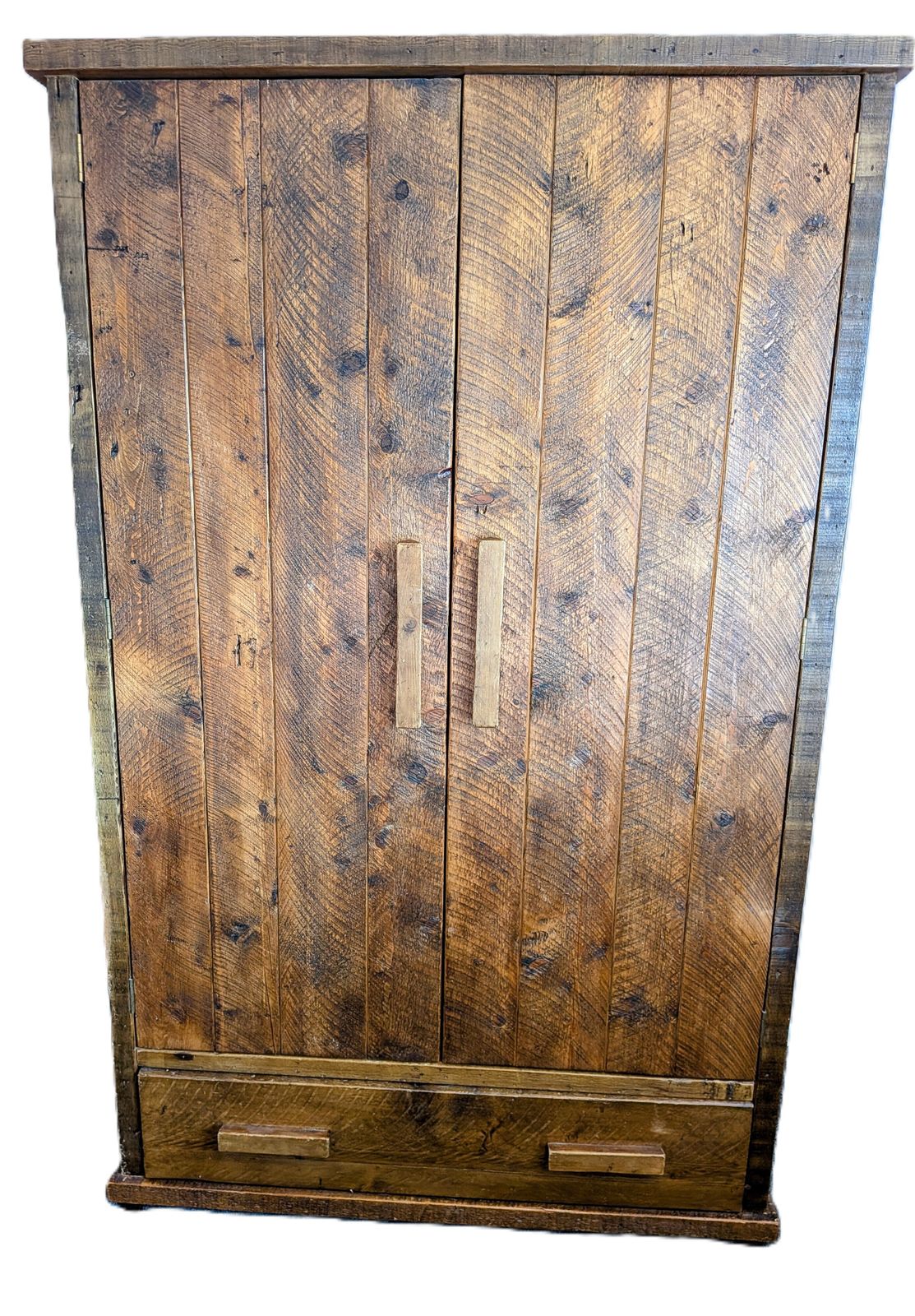 Rustic Forever Double Wardrobe (Chunky Monkey)