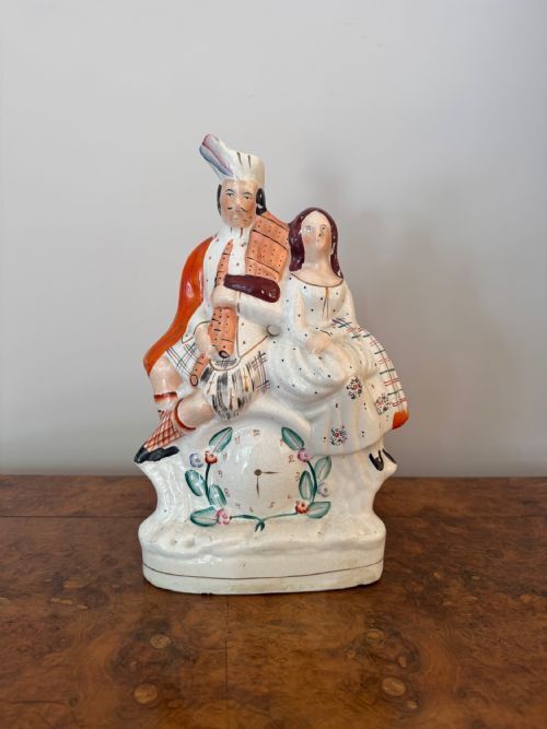 Pretty Antique Large Staffordshire Figure