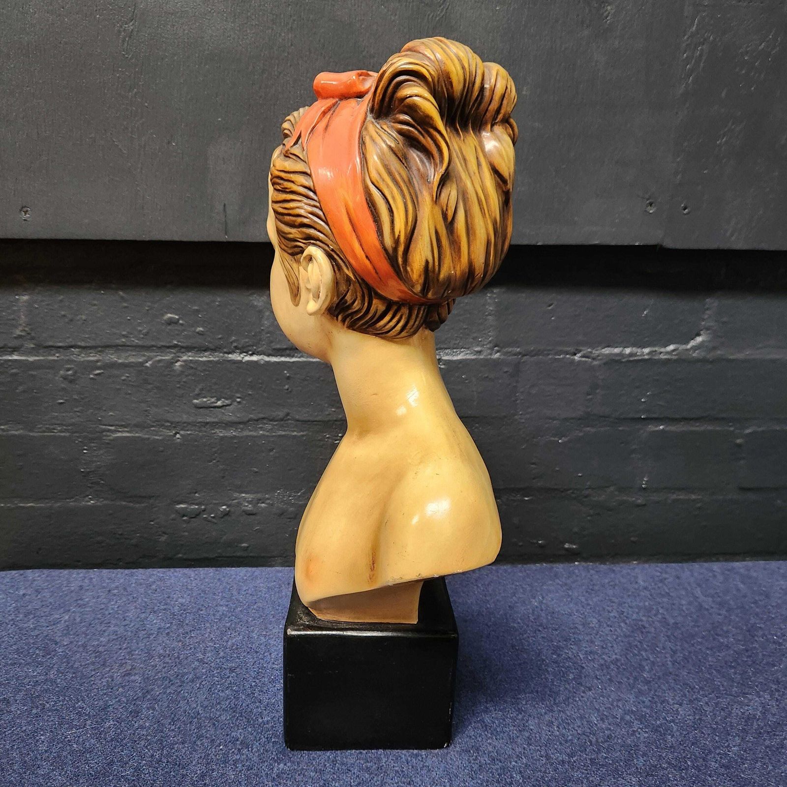 Early 20th Century French Bust Of A Child photo Art