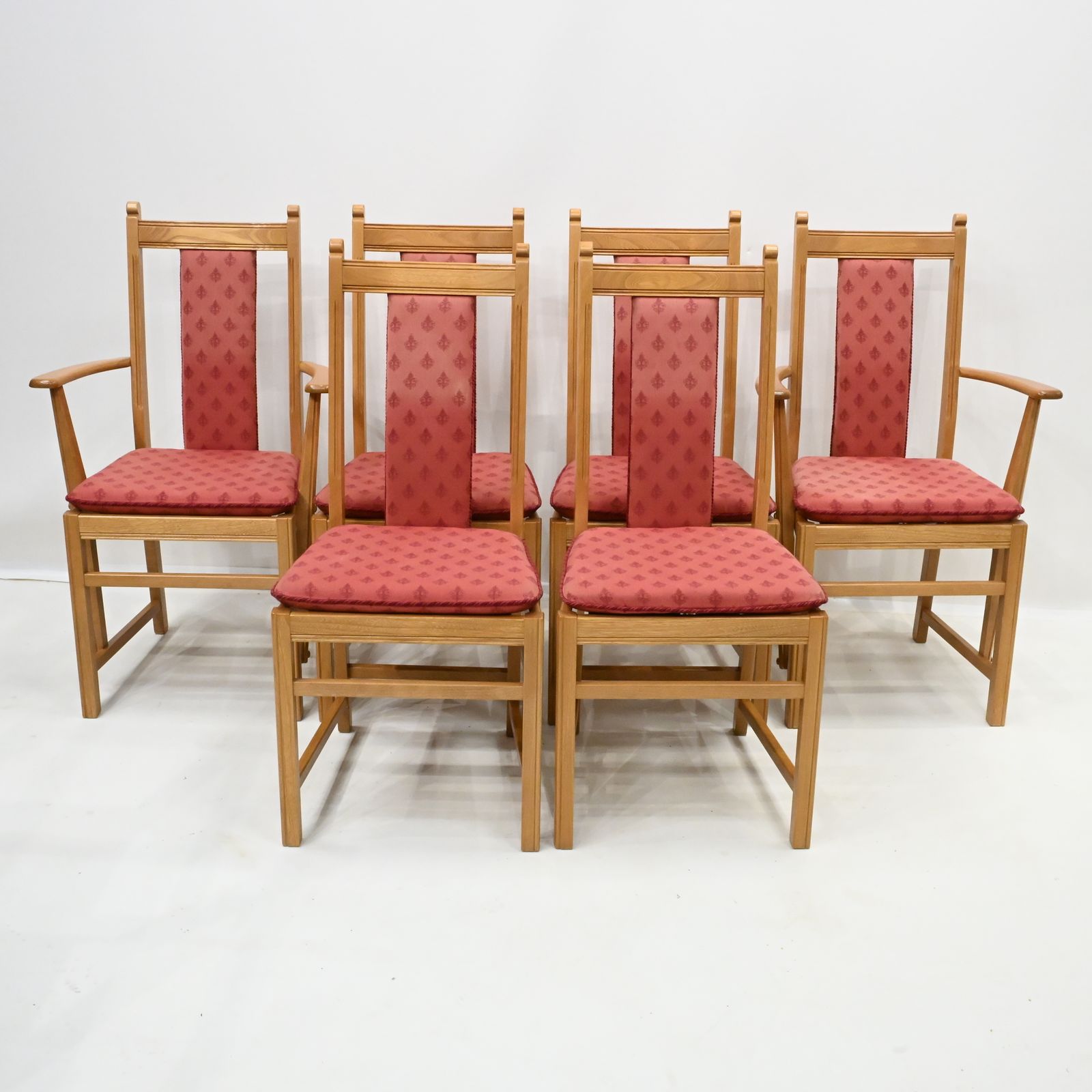 6 Ercol Hampton Dining Chairs Including 2 Carvers Golden Dawn Free Uk* Delivery