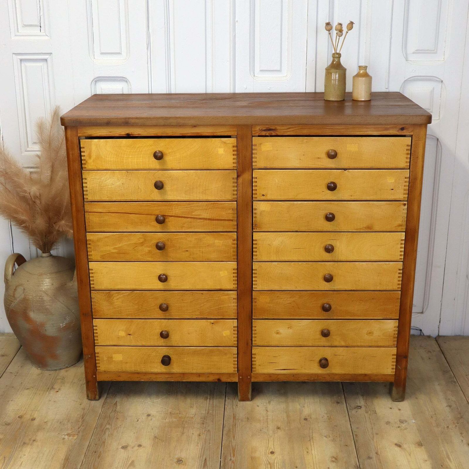 Vintage Shop Haberdashery Chest Of Drawers photo for sale