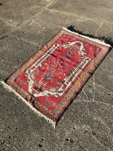 Superior Quality Hand Knotted Vintage Antique Oriental Tribal Area Rug / Carpet photo vinterior