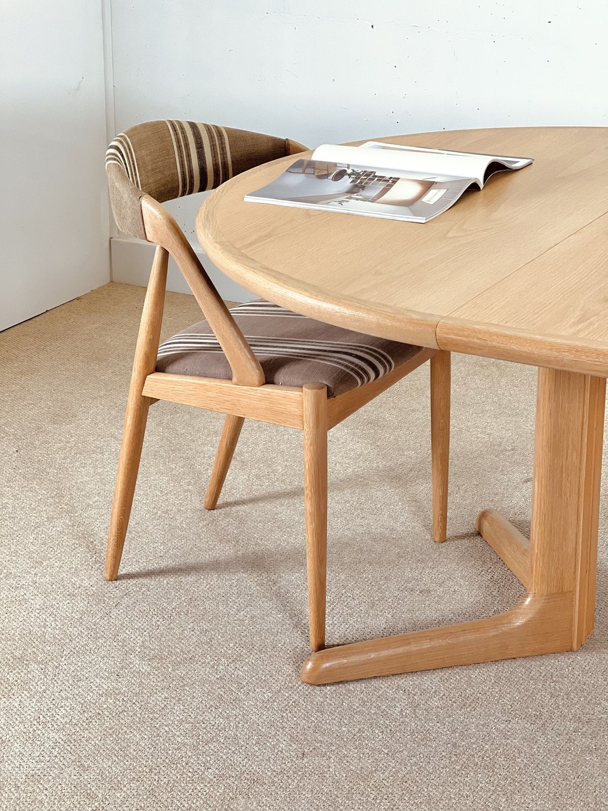 photo for sale Set Of Four Oak Dining Chairs By Kai Kristensen (Model 31)