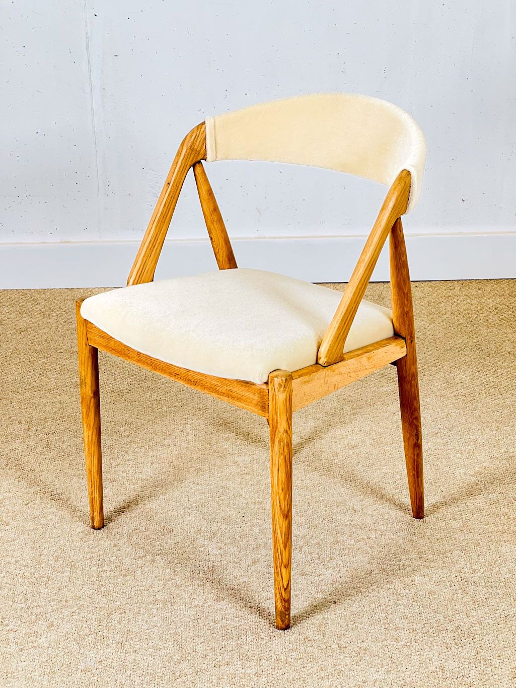 Furniture Set Of Four Oak Dining Chairs By Kai Kristensen (Model 31) photo