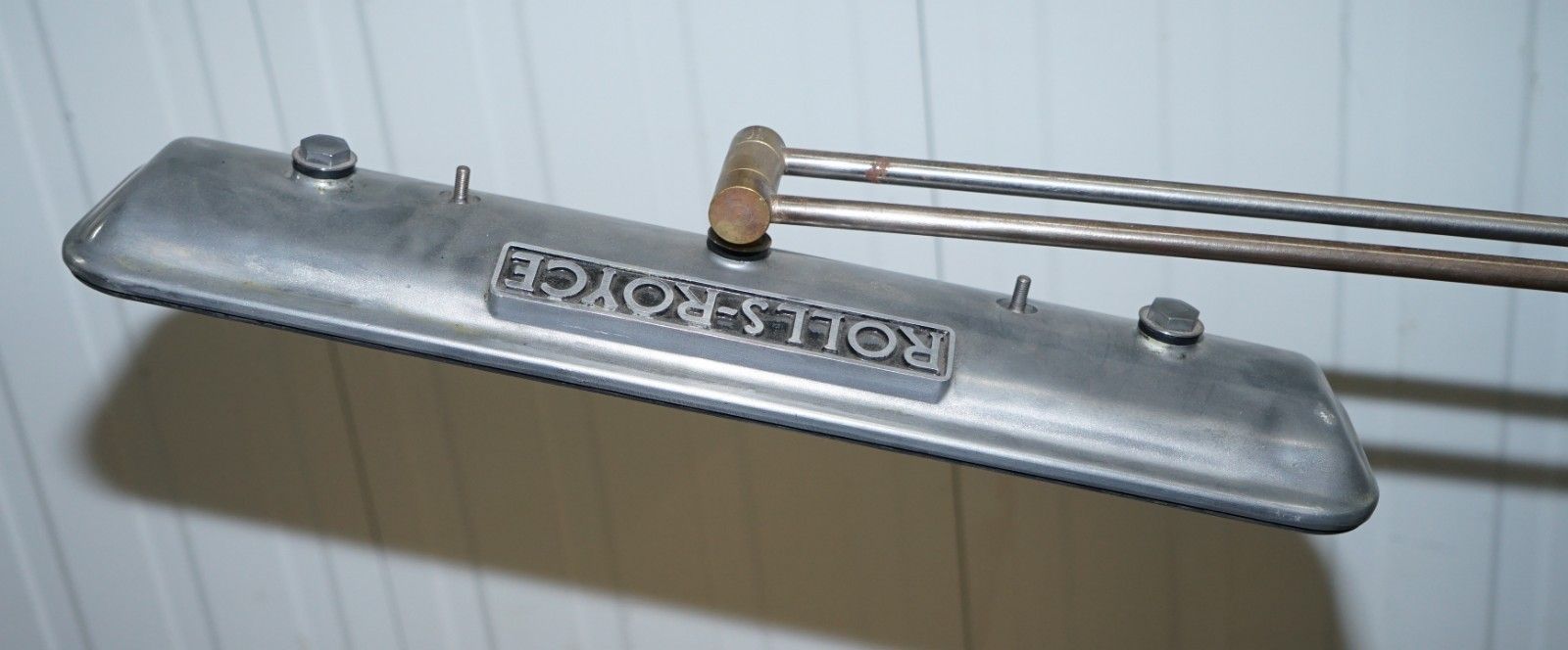 photo for sale Rolls Royce Floor Standing Articulated Angle Poise Chrome & Polished Metal Lamp