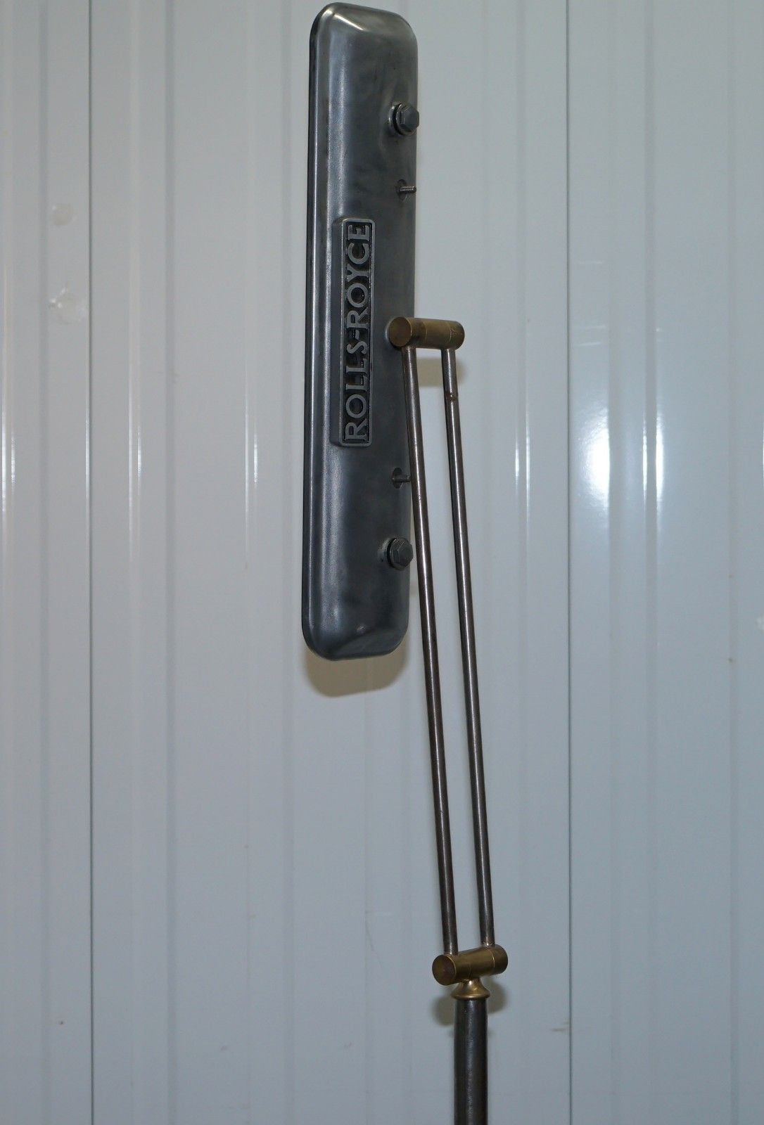 Lighting Rolls Royce Floor Standing Articulated Angle Poise Chrome & Polished Metal Lamp photo