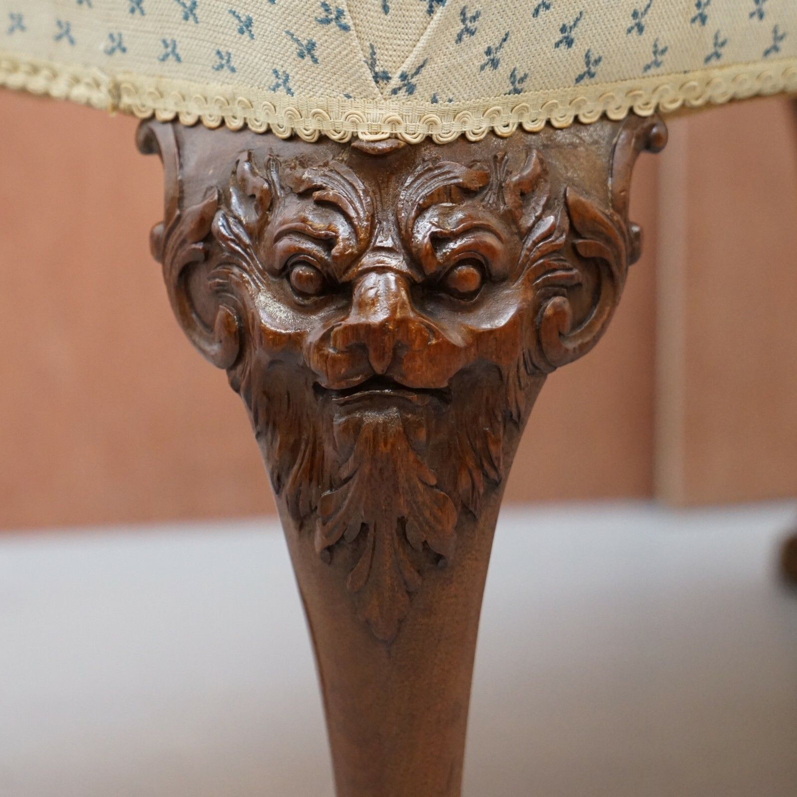 Fully Restored George III Style Hand Carved Bench Stool With Lion Hairy Paw Feet photo buy