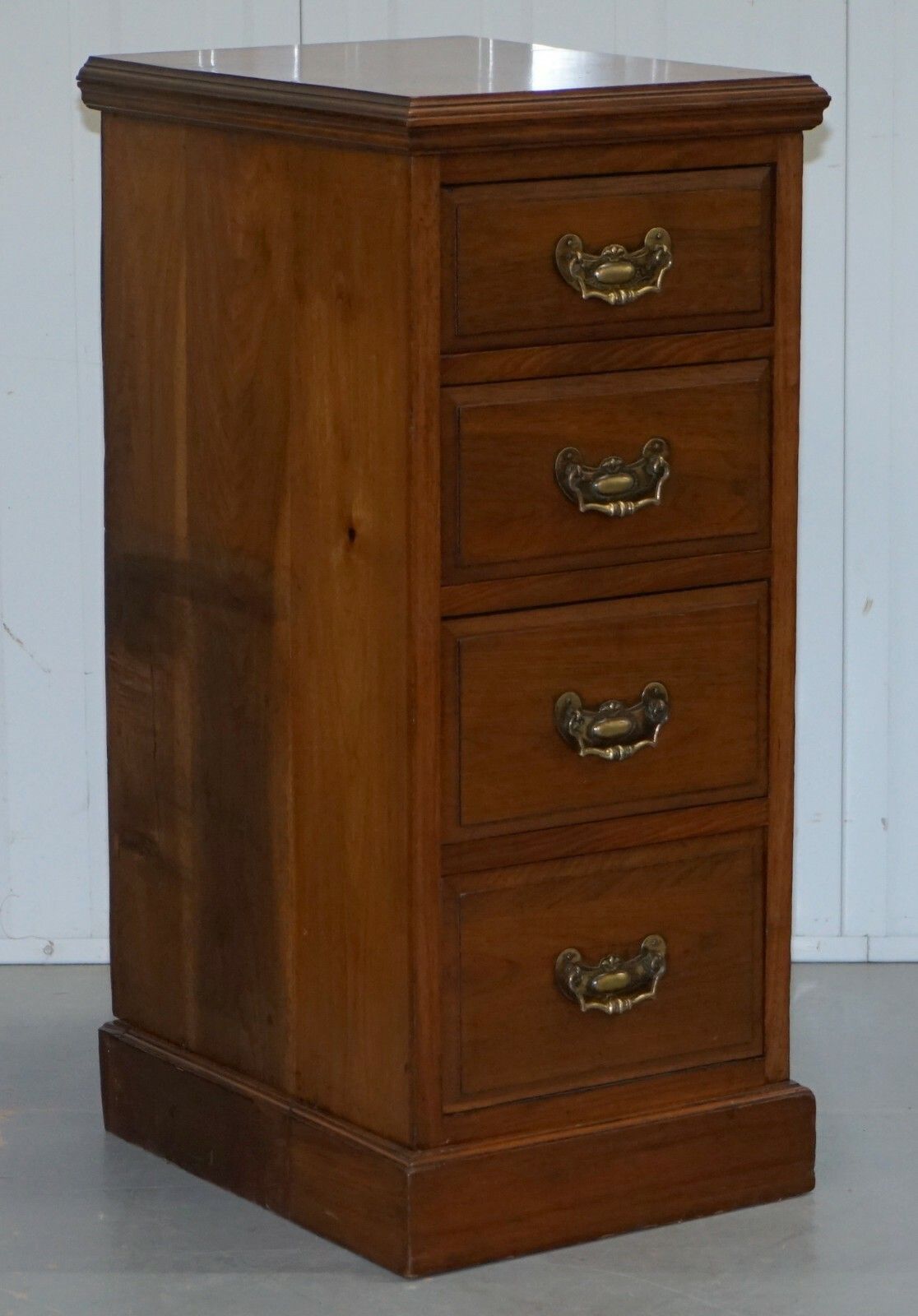 Pair Of Tall Victorian Walnut Chest Of Drawers. Lamp Wine Occasional End Tables photo furniture