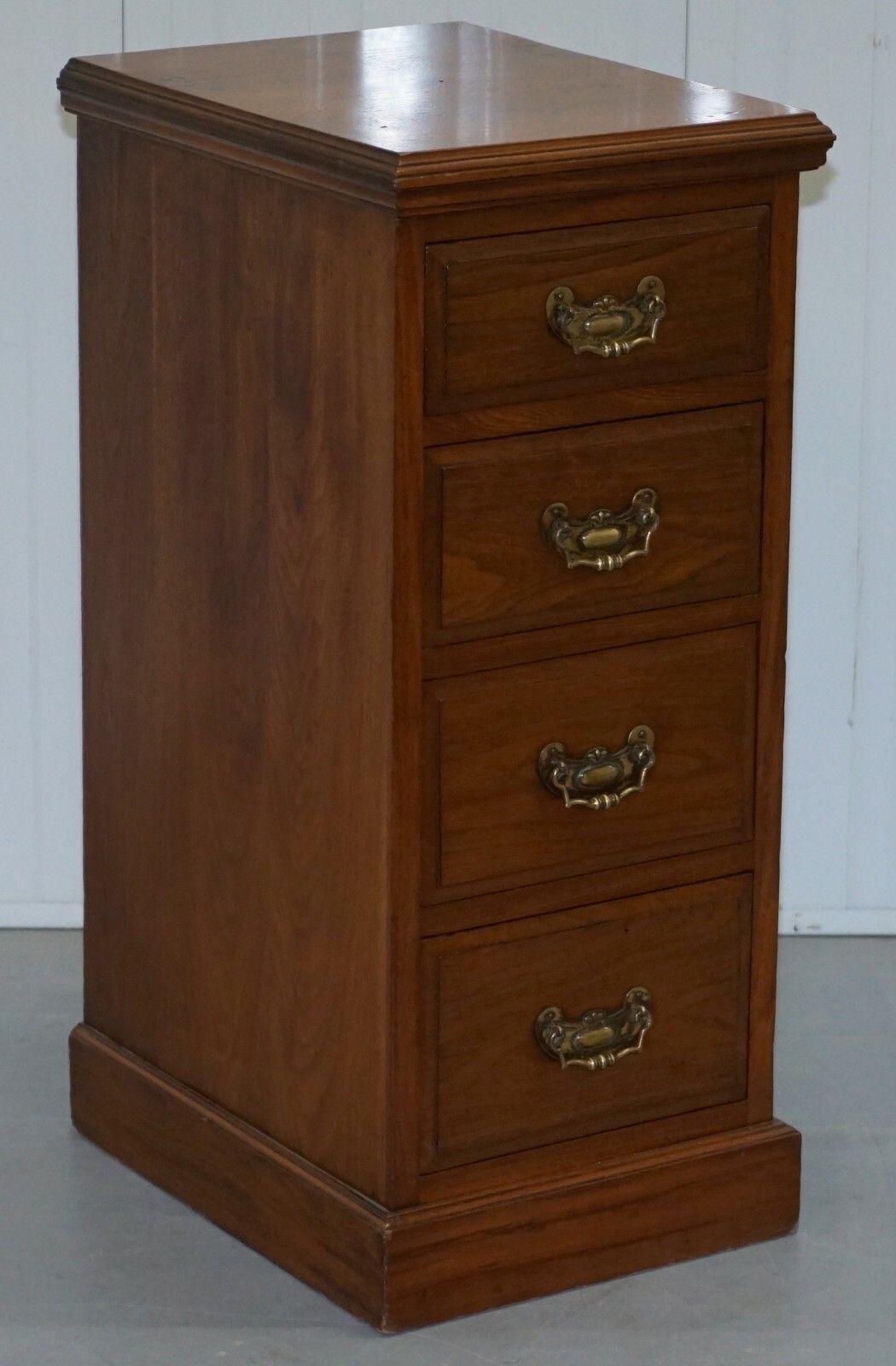 photo furniture Pair Of Tall Victorian Walnut Chest Of Drawers. Lamp Wine Occasional End Tables