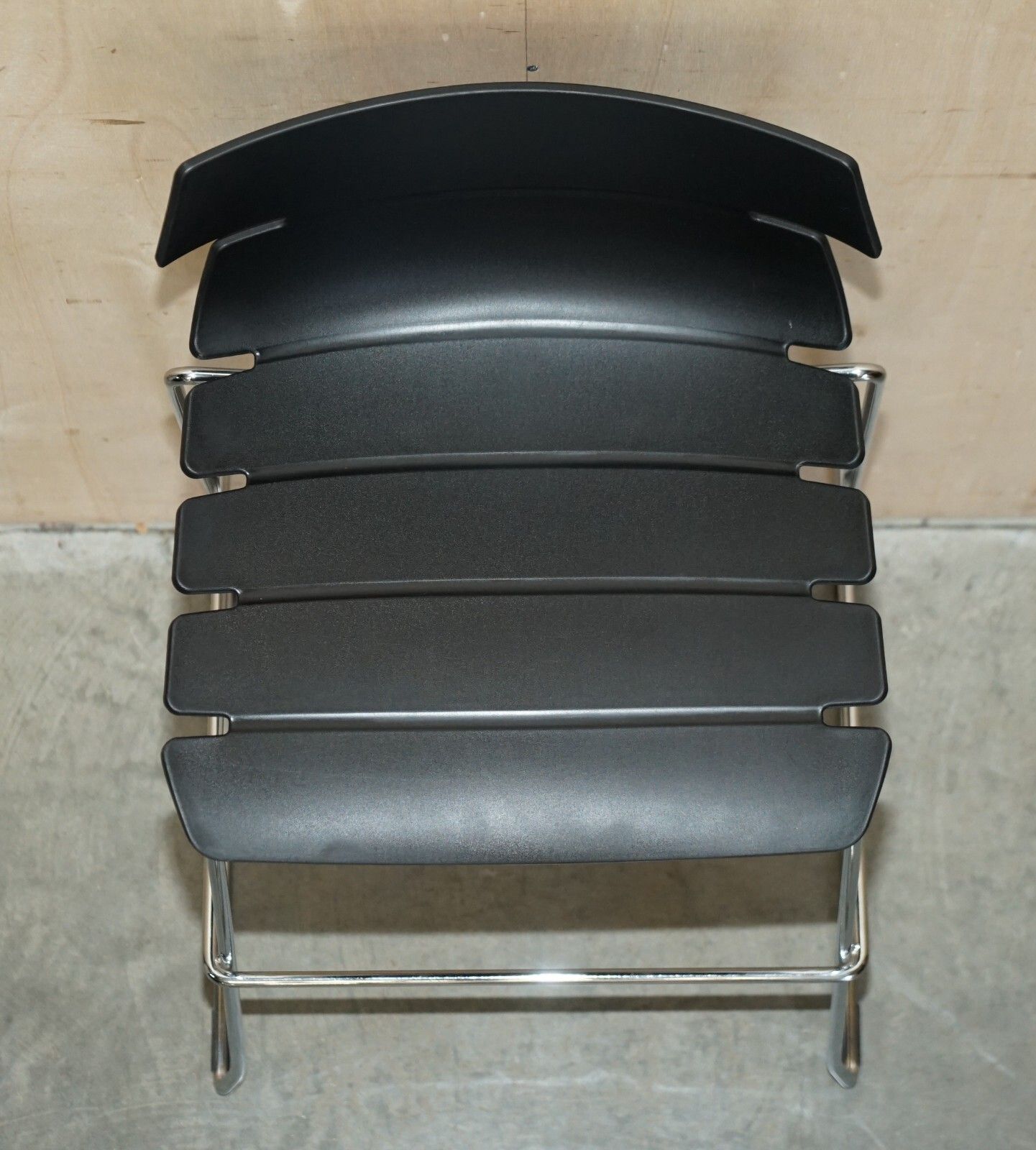 photo furniture Four Black Whiteleaf Furniture Ltd Designer Stacking Bar Stools Part Of A Suite