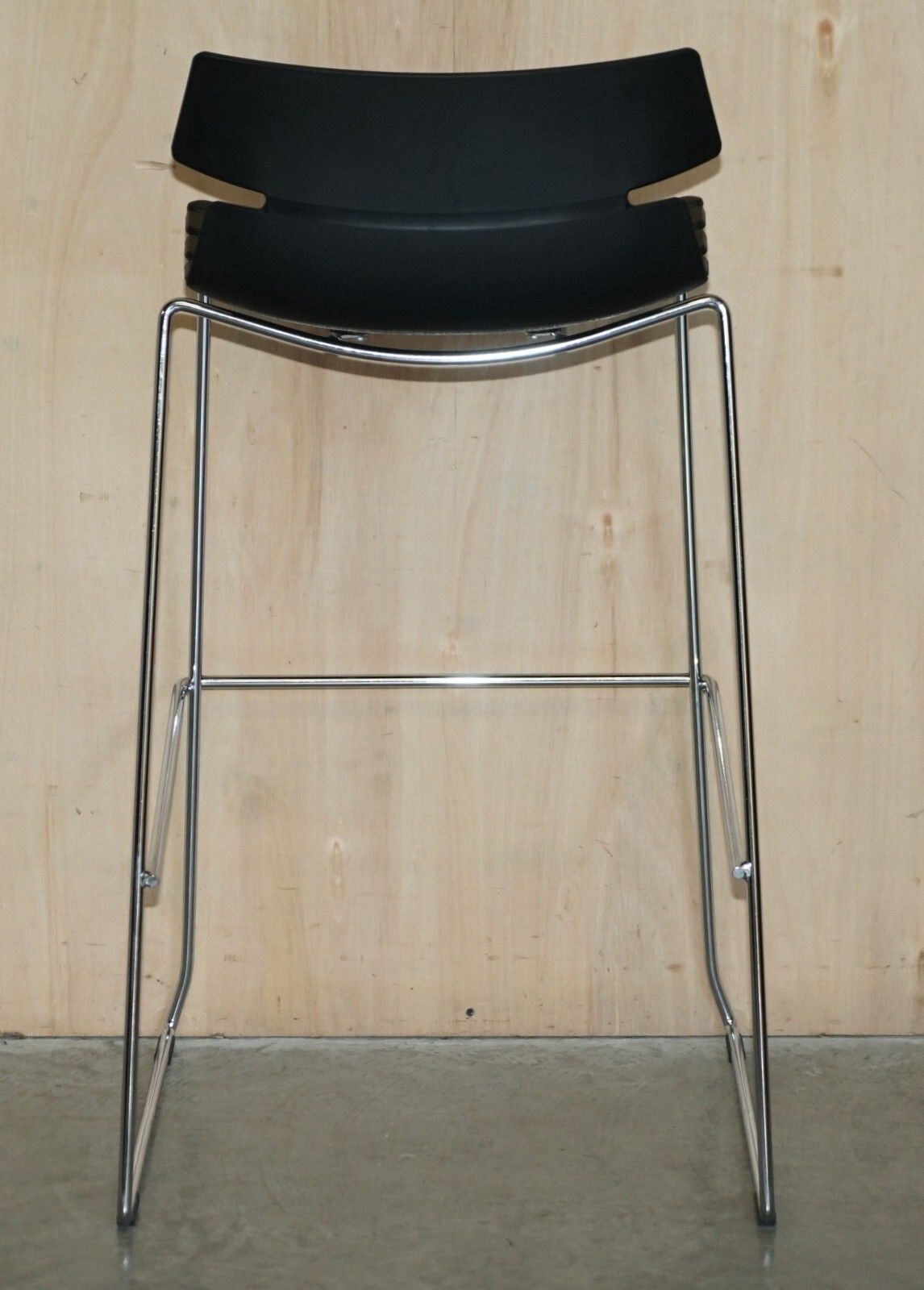 Furniture Four Black Whiteleaf Furniture Ltd Designer Stacking Bar Stools Part Of A Suite photo