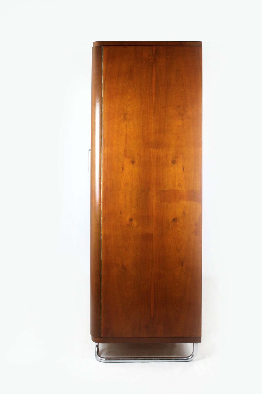 2190.0 Bauhaus Chromed And Tubular Steel Wardrobe From Hynek Gottwald, 1940s photo