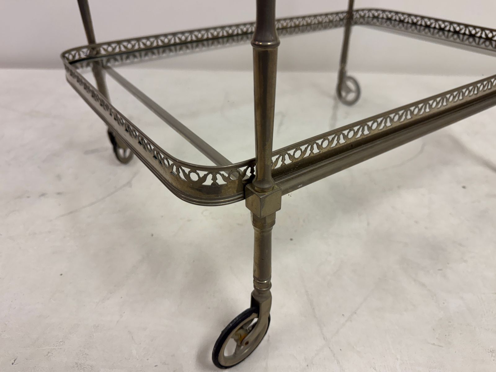 photo furniture French Silvered Drinks Trolley, 1960s