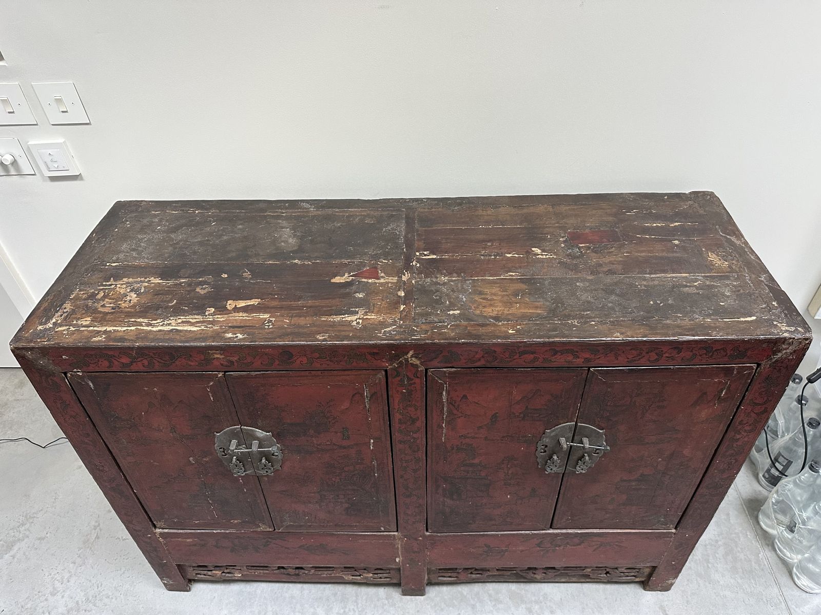 photo for sale Chinese 'Shanxi' Painted Cabinet