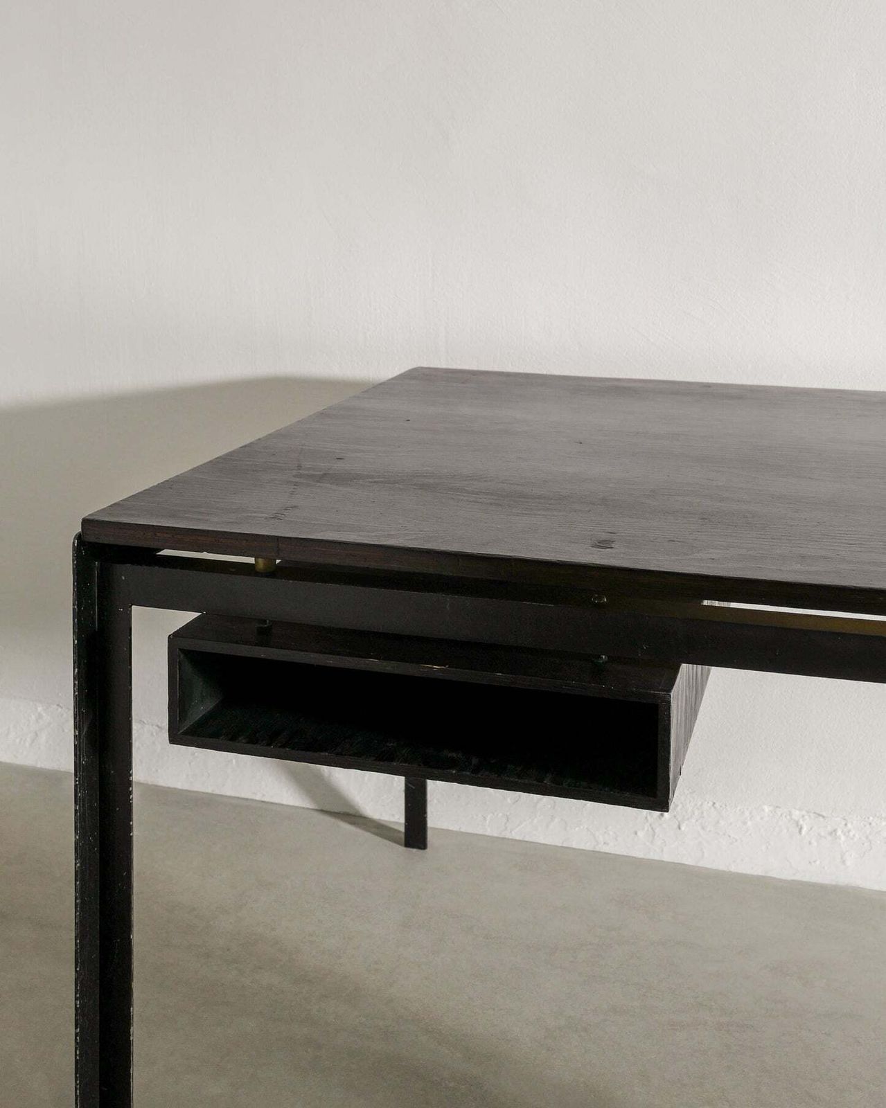 Danish Mid Century Wooden Steel "Pk52" Desk By Poul Kjærholm For Rud Rasmussen, 1950s photo buy