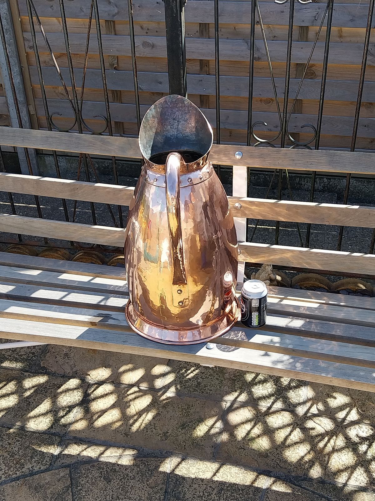 photo buy Huge 20 Litre French Copper Jug. Cramped Seams And Hand Beaten. Circa 1820.