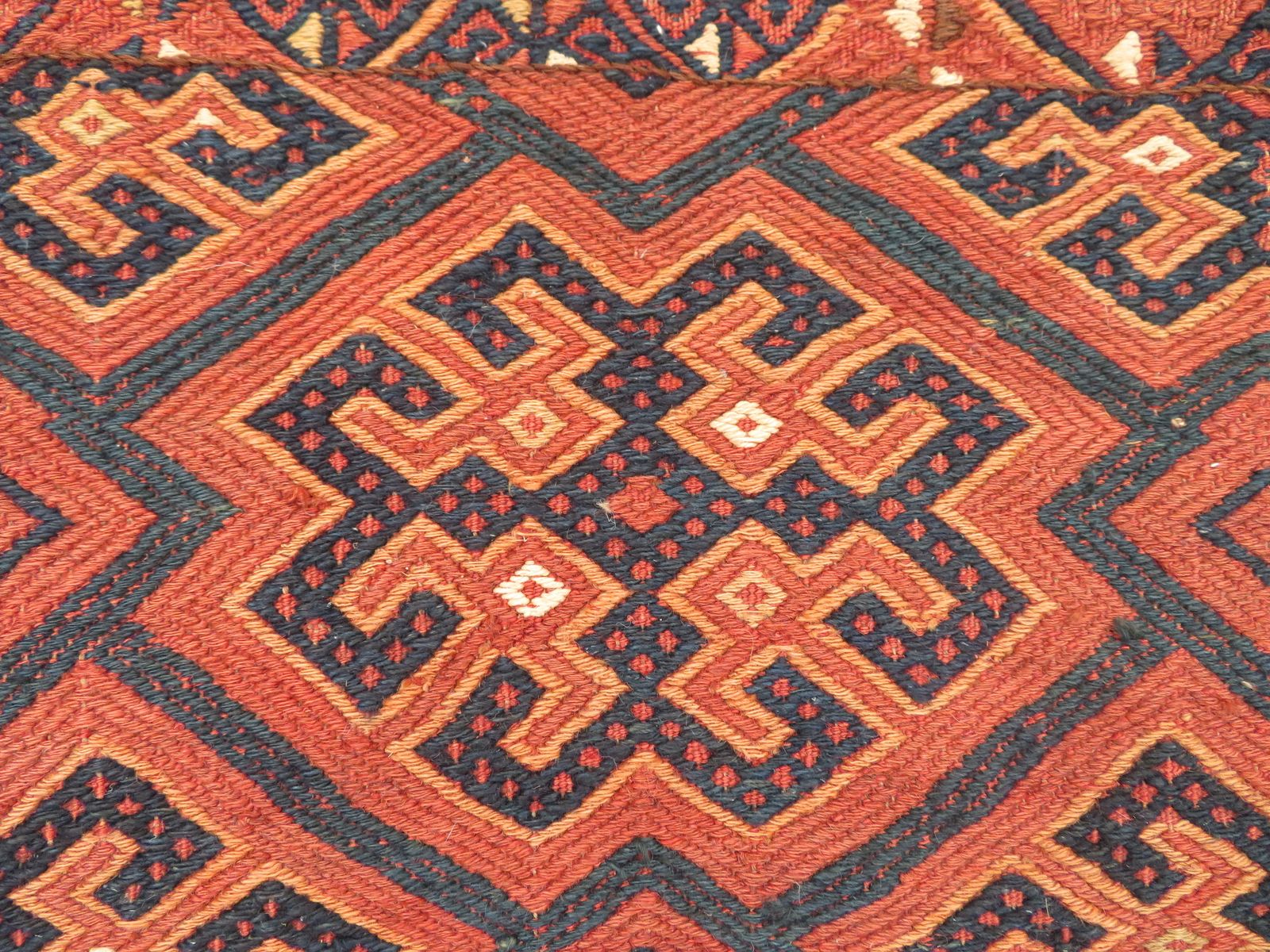 Antique Ersari Flat Weave Turkmen Torba .145cm X 46cm. Complete With Back & Tassels. photo 305.0