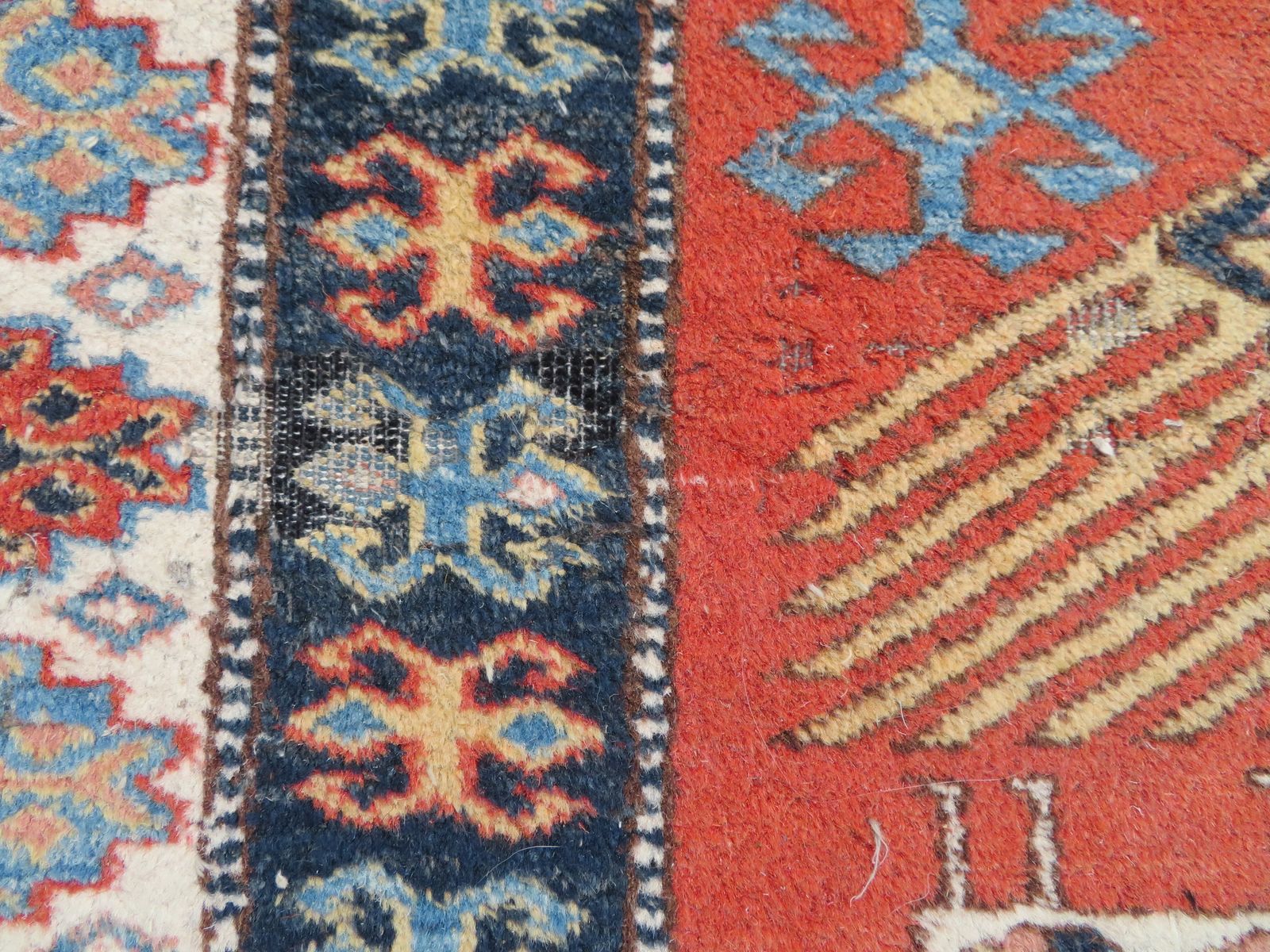 photo for sale Afghan Caucasian Design Rug. Peacocks,Animals,Figures. 172cm X 158cm.