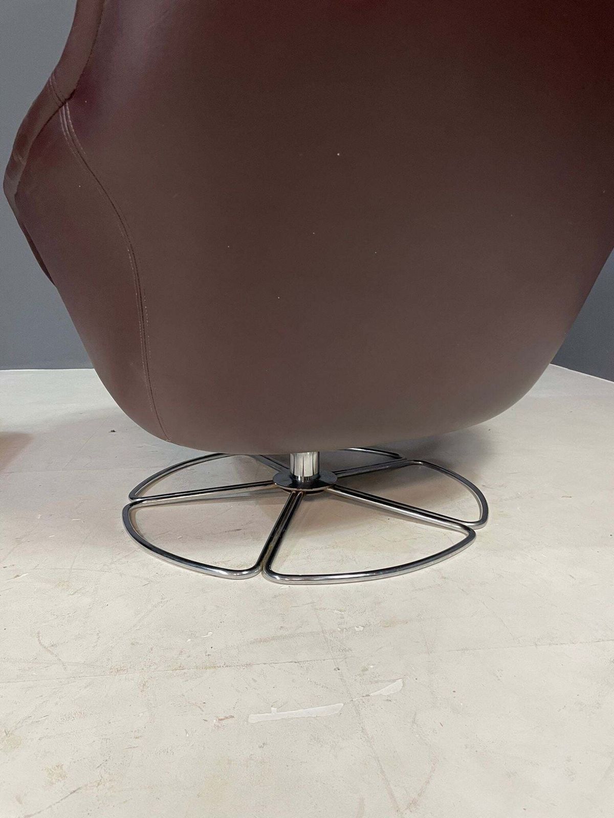 Pair Of Leather Swivel Armchairs By Peem, Finland, 1970s photo Furniture