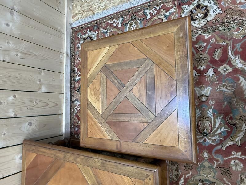 Louis XIII Style Parquet Coffee Table And End Tables photo Garden Furniture