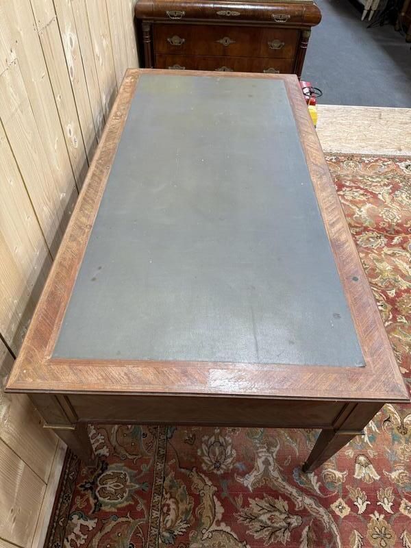 Bureau Plat De Style Louis XVI En Marqueterie 196 Cm photo buy