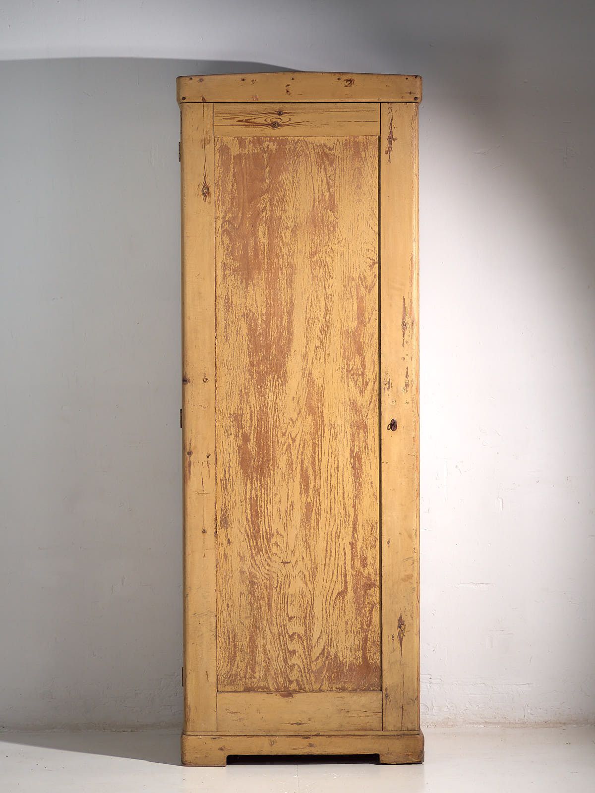 Antique Tall Cabinet With Ochre Patina photo Furniture