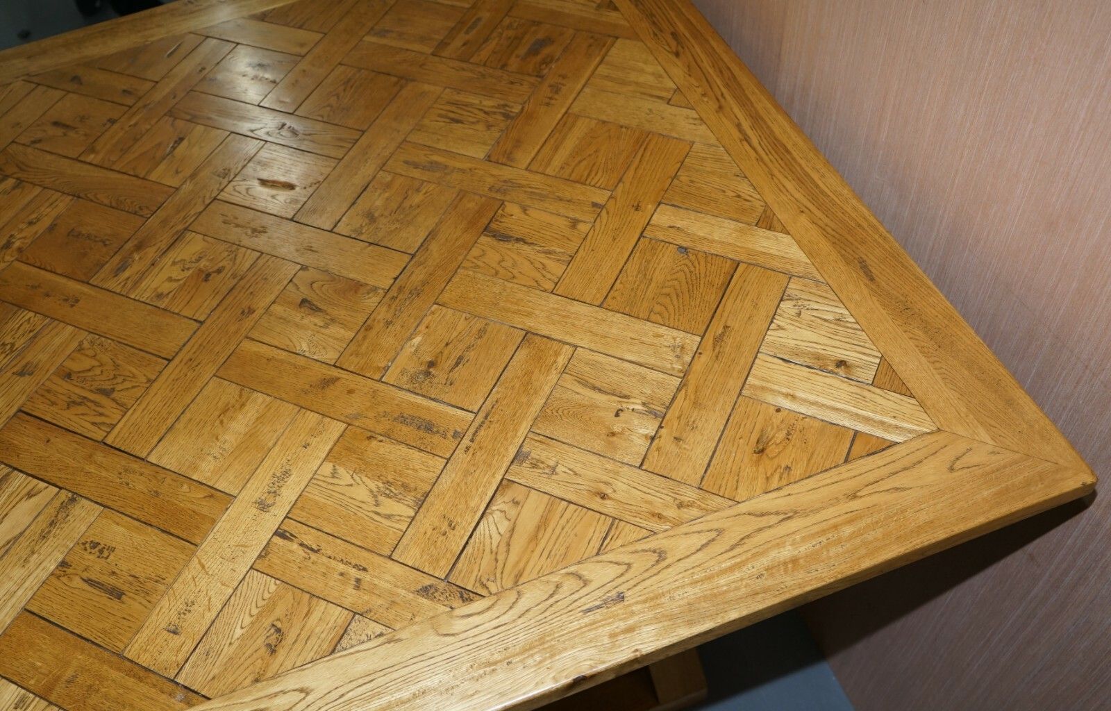 Large Halo 150x104cm Pegged Oak High Bar Table To Seat 8 12 People With Ease photo vintage
