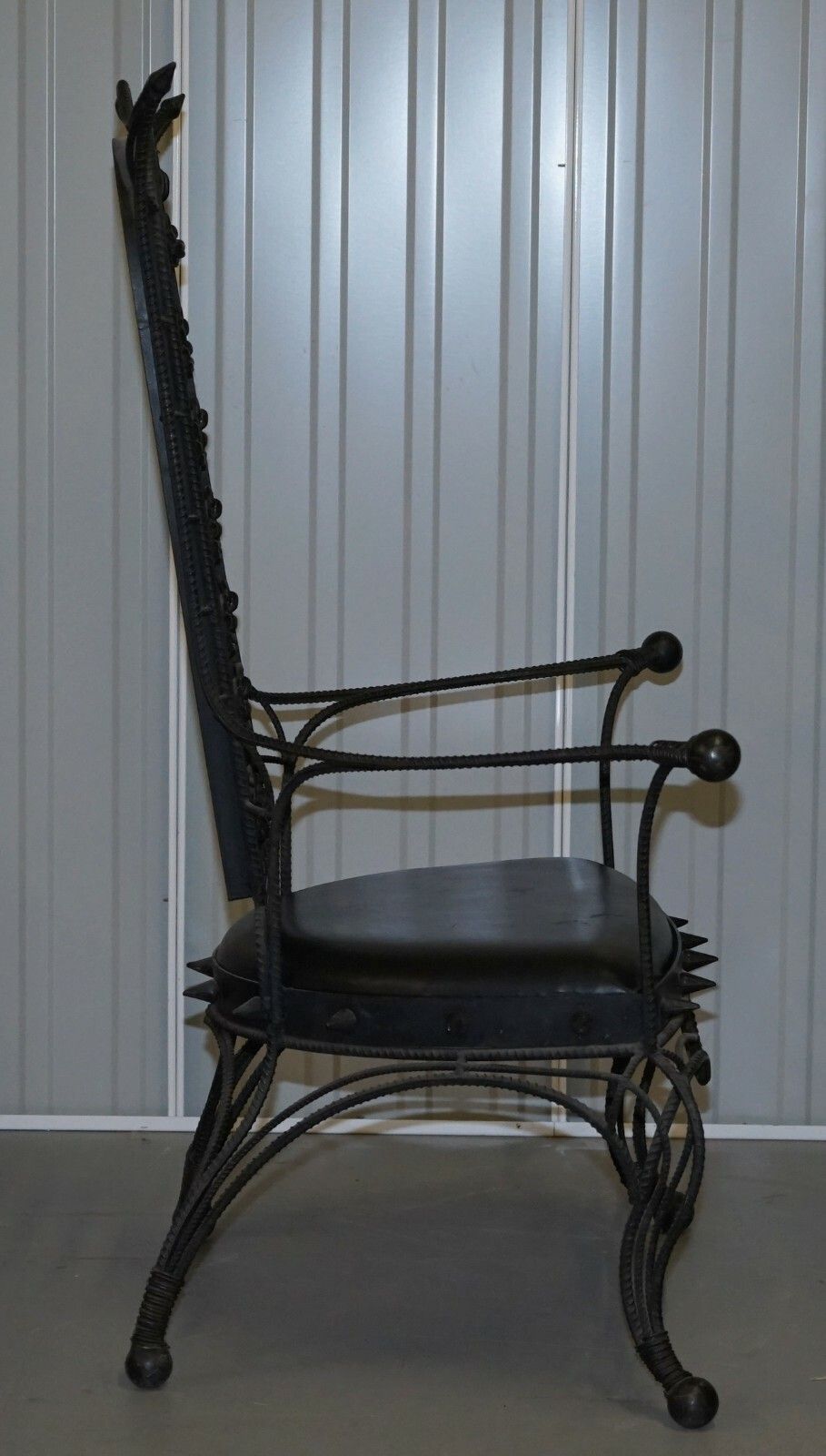 photo for sale Interesting Iron Workers Gothic Sexy Dungeon Iron Throne Armchair Part Suite