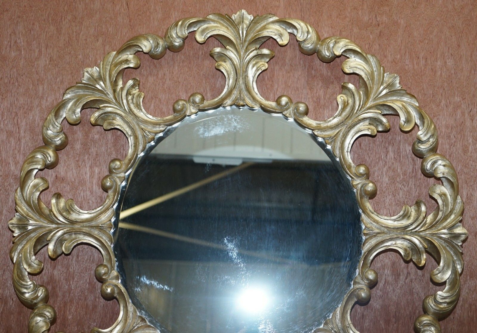 1 Of 2 Rrp £2850 Christopher Guy Gold & Silver Leaf Gilt Wood Wall Mirrors photo for sale