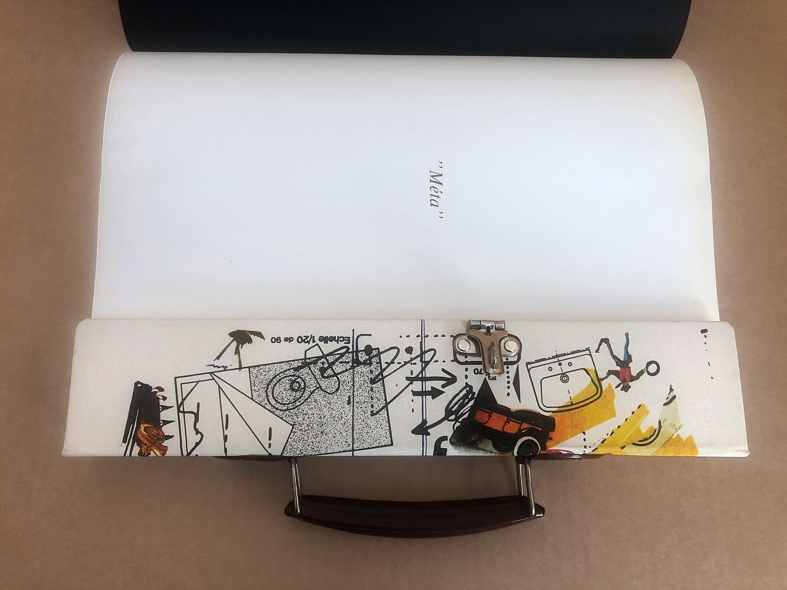 Rare Tinguely Book Including Signed Original Metamatic Drawing, 1973 photo Art