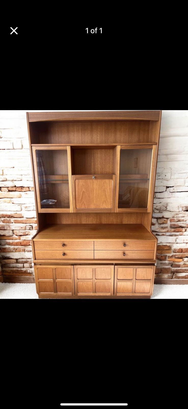 Nathan Squares Display Cabinet And Mirrored Drinks Bureau photo furniture