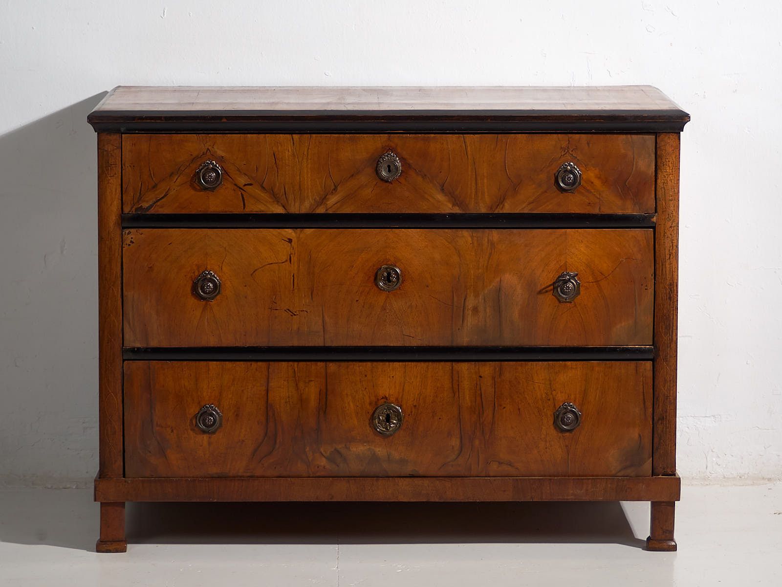 Antique Biedermeier Style Chest Of Drawers (C.1830) #16 photo for sale