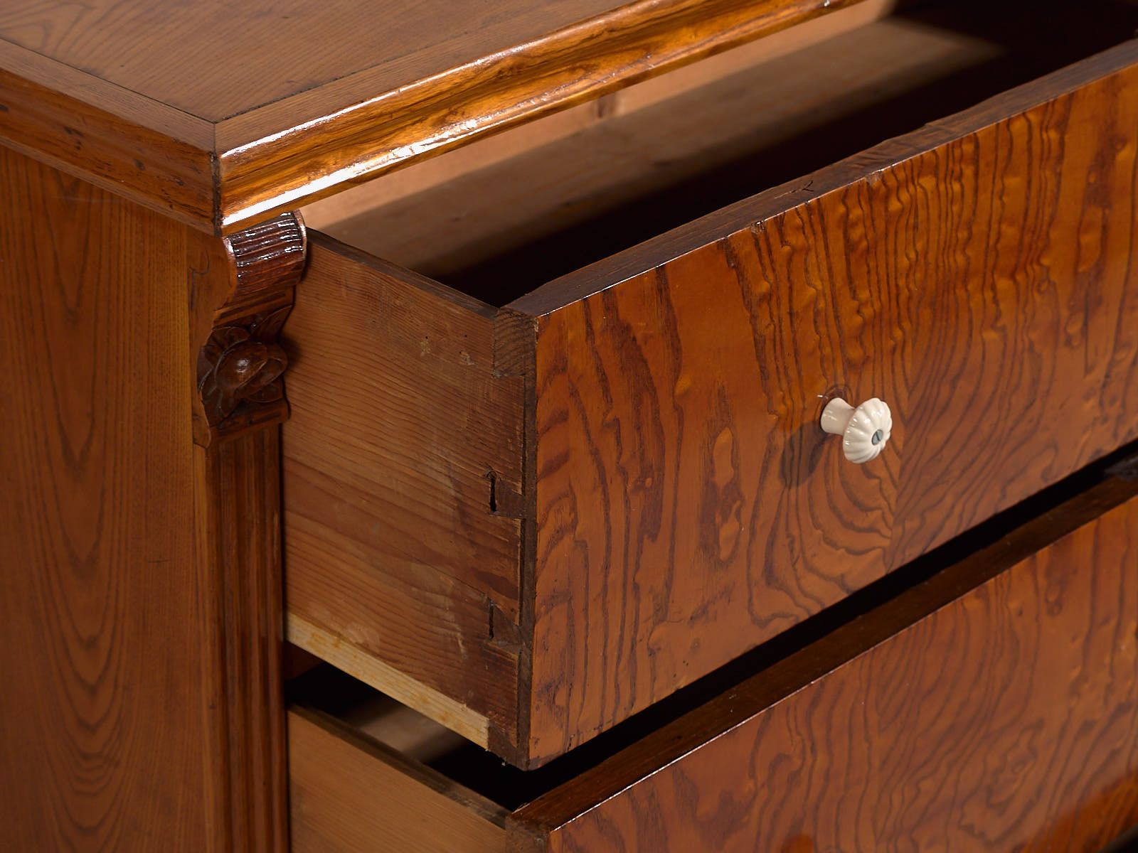 Antique Biedermeier Chest Of Drawers (C.1850) #63 photo 1855.0