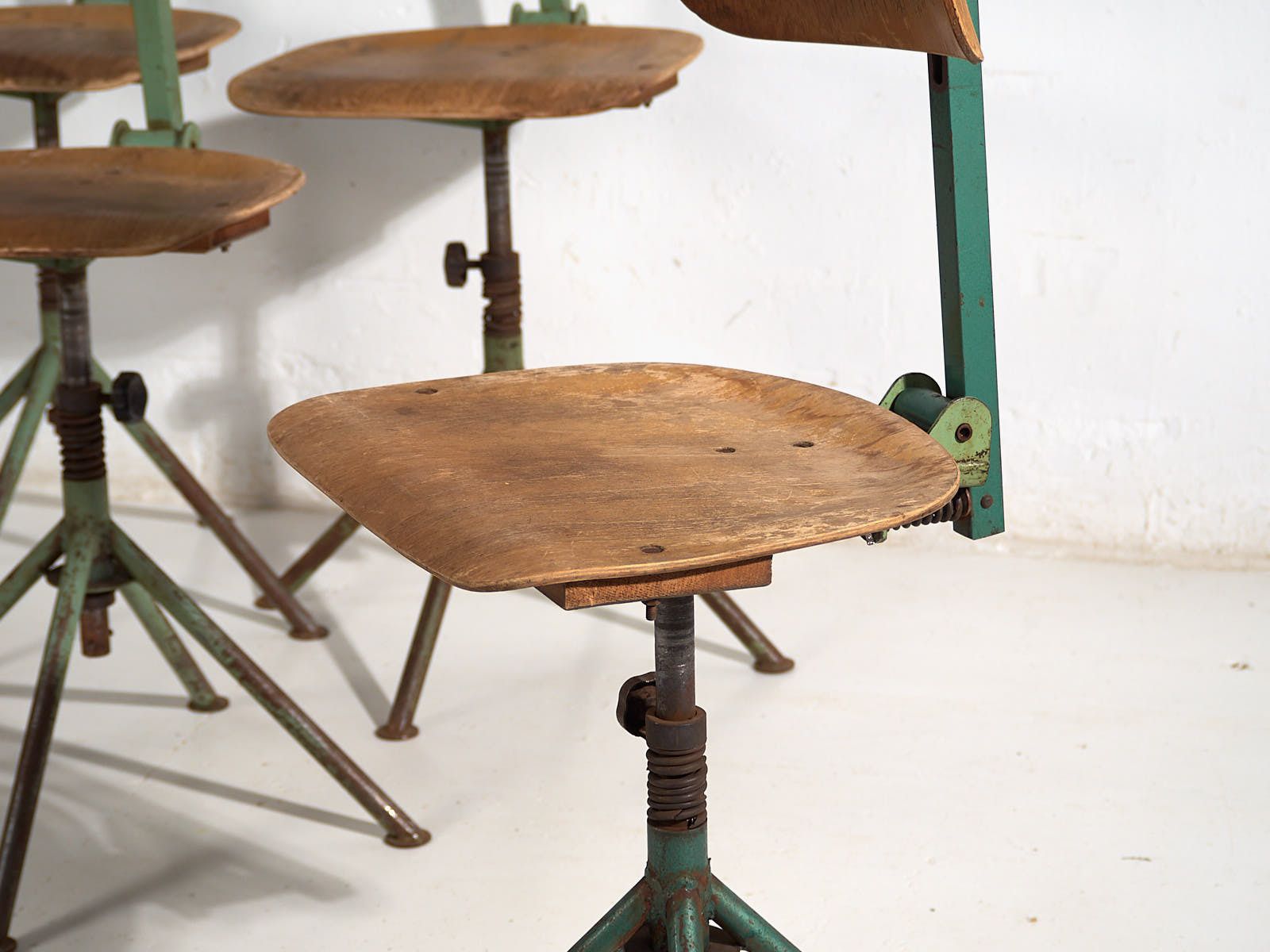 Vintage Swivel Chairs (C.1950). Set Of 4 Pieces #2 photo Furniture