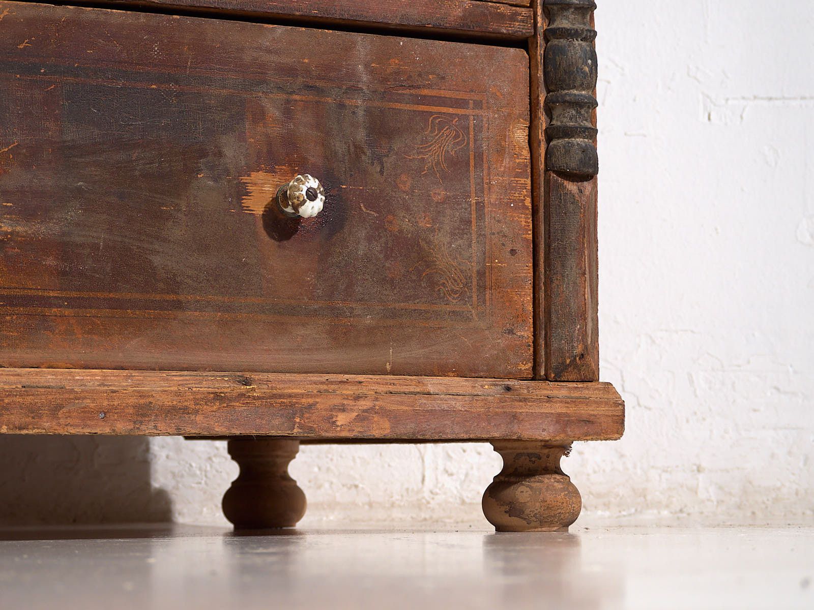 Antique Chest Of Drawers With Porcelain Handles (C.1920) #77 photo for sale