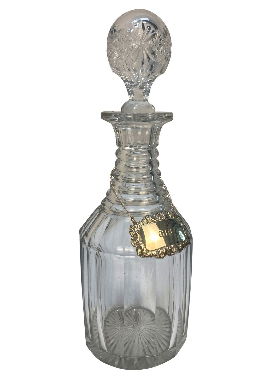 A Silver Drinks Tray With Six Glass Decanters photo for sale