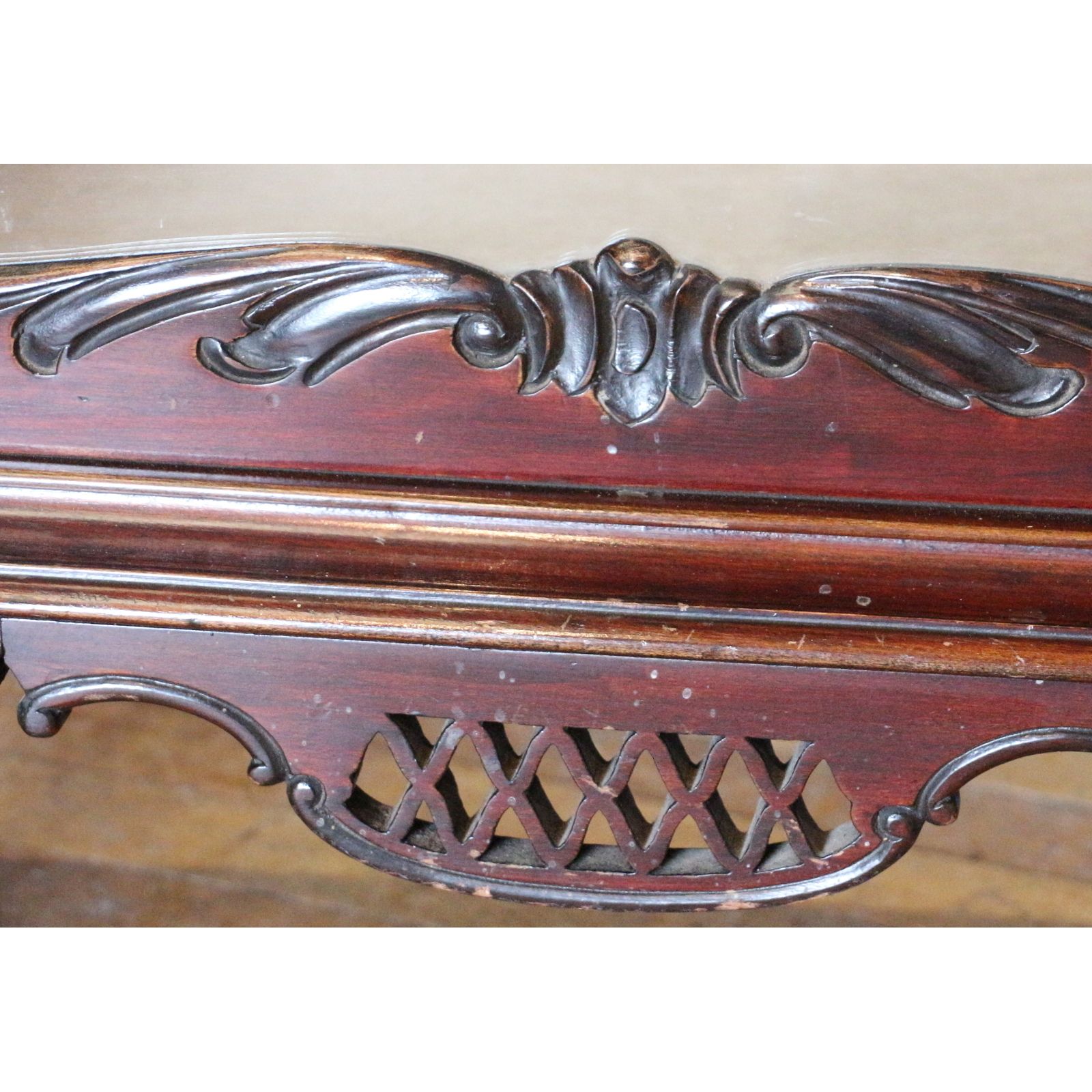 A Quality Victorian Carved Mahogany Display Cabinet Raised On Cabriole Supports photo buy