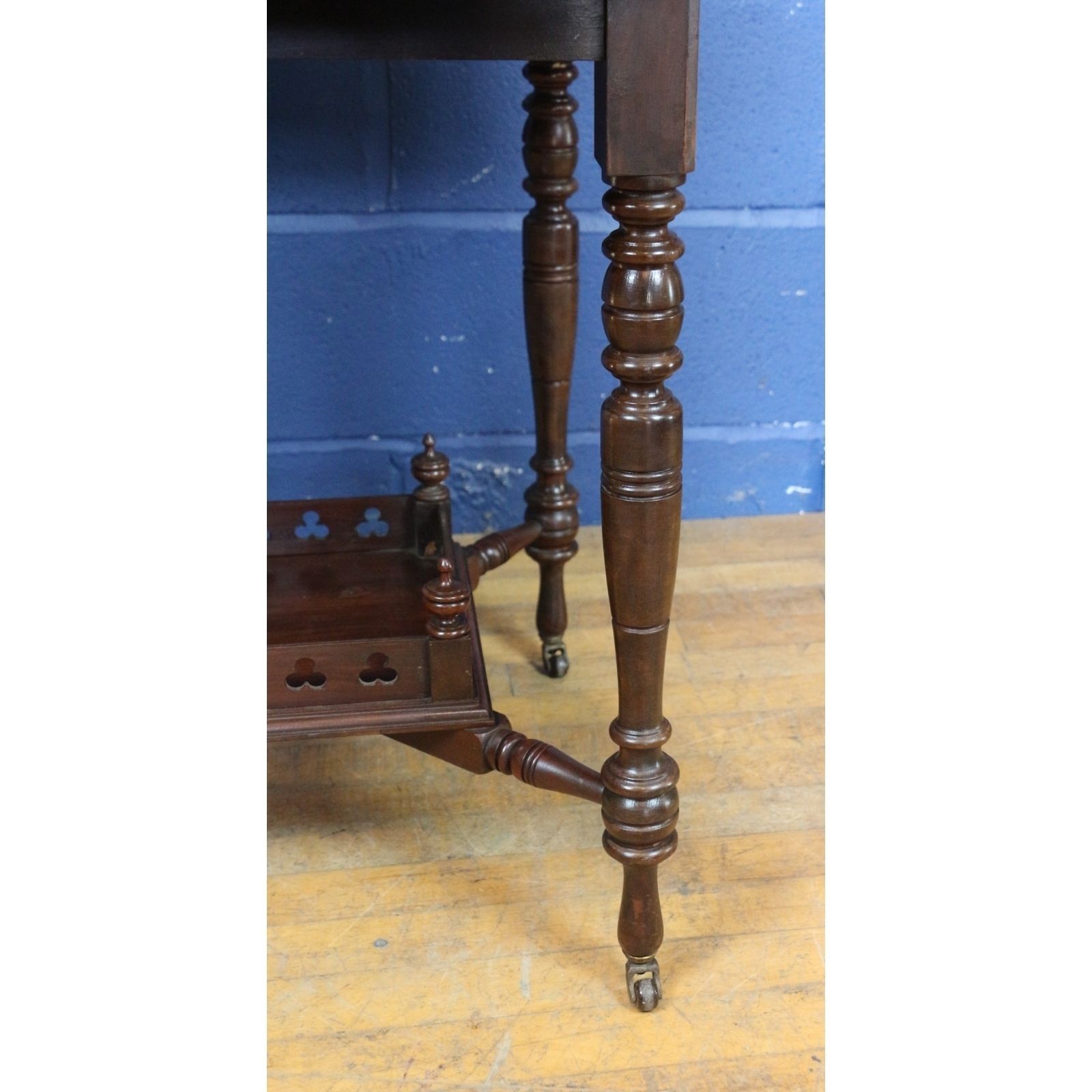 A Victorian Walnut Octagonal Two Tier Occasional Table photo vinterior