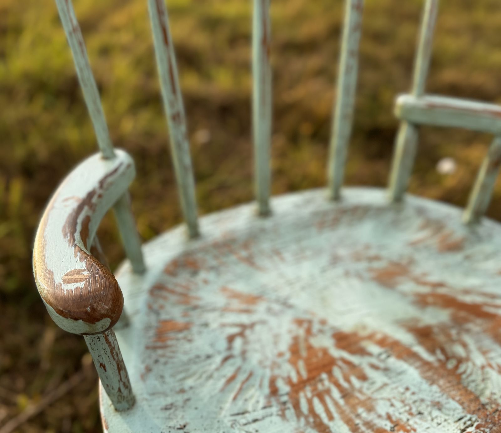 Welsh Style 'Stick Chair' Rustic Paint Finish photo for sale