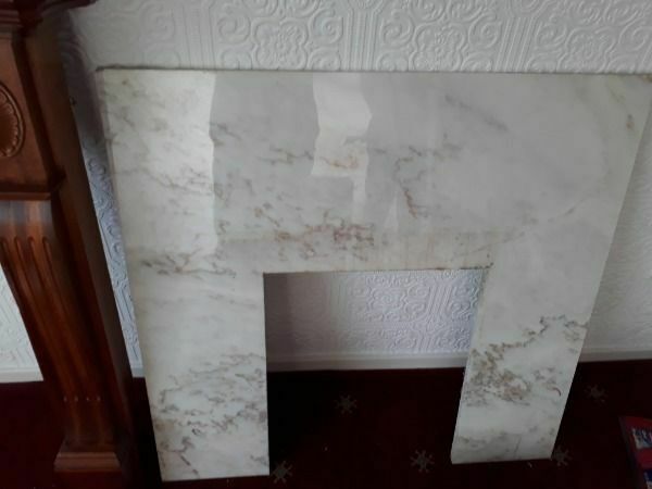 Edwardian Fireplace Surround With Marble Insert And Slab photo Home Fixtures