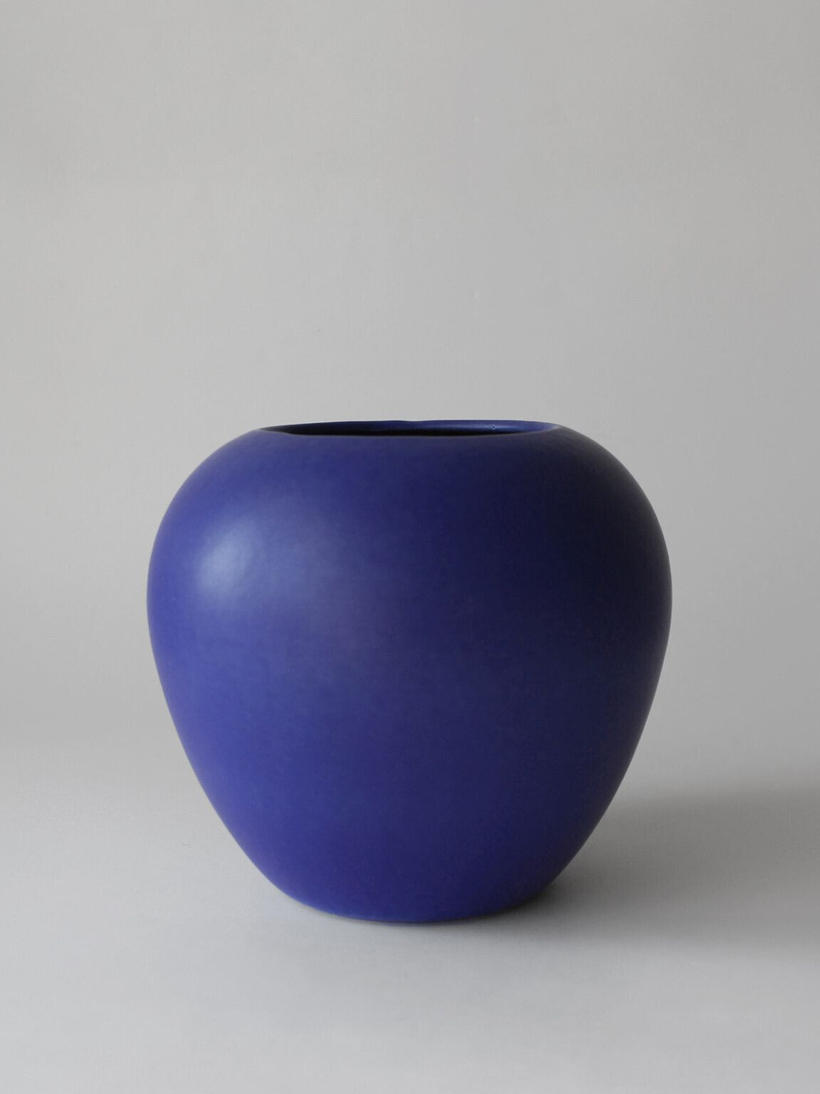German 60s Cobalt Blue Ceramic Vase
