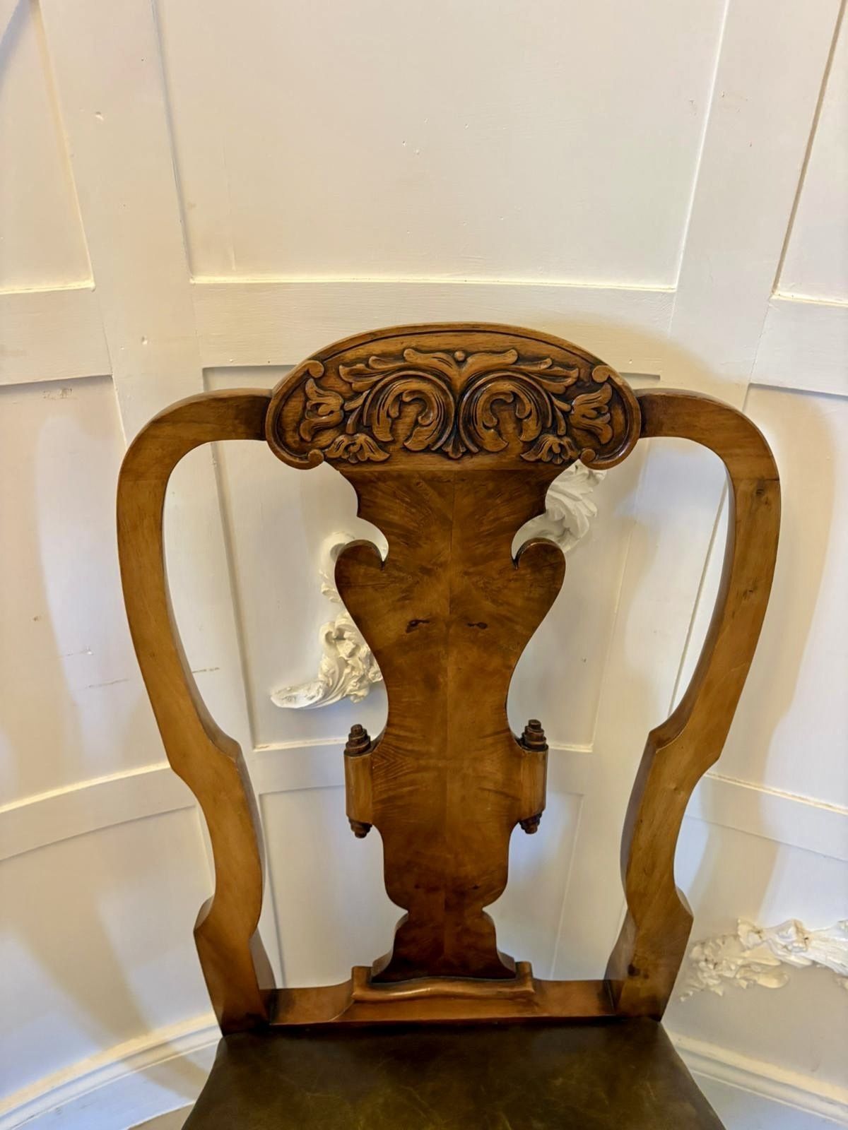 photo for sale Outstanding Quality Set Of 6 Antique 19th Century Carved Walnut Dining Chairs