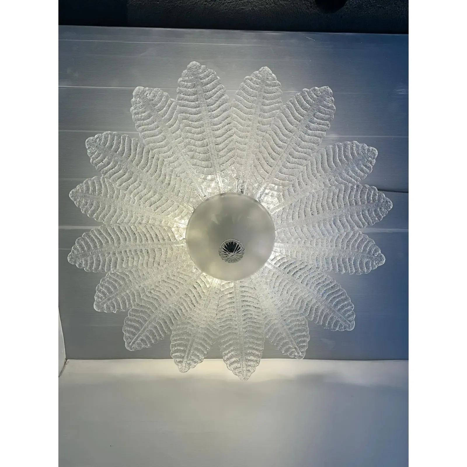 Lot Of 2 Murano Glass Sputnik Chandelier Flush Mount, Mazzega Zuccheri Venini Barovier Style photo 8983.0