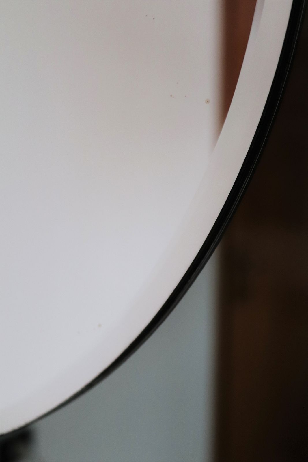 Italian Double Glass Designer Wall Mirror With Brass Frame, 1970s photo vintage