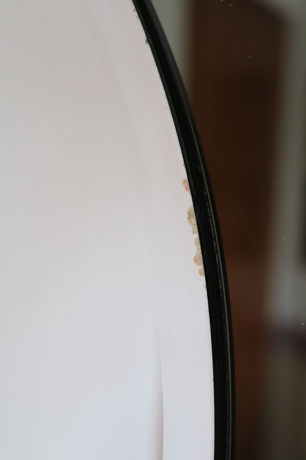 photo for sale Italian Double Glass Designer Wall Mirror With Brass Frame, 1970s