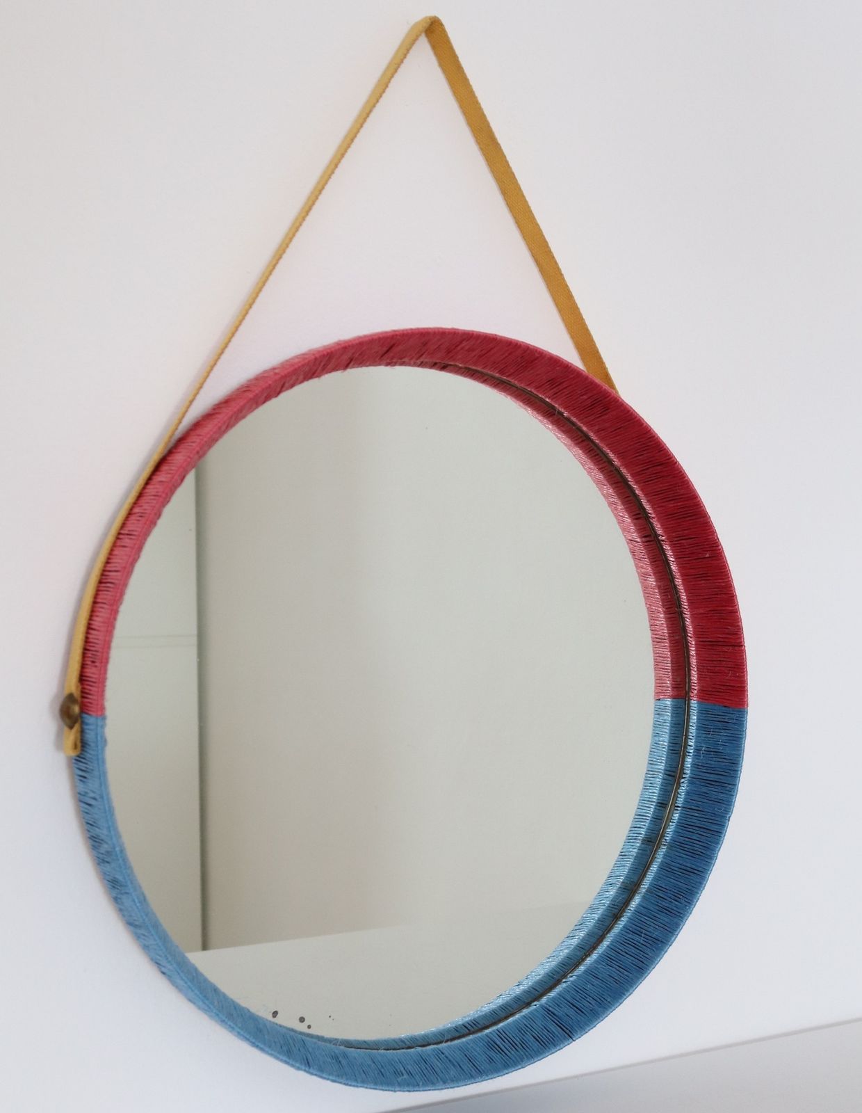 Italian Midcentury Artist Designer Wall Mirror, 1960s
