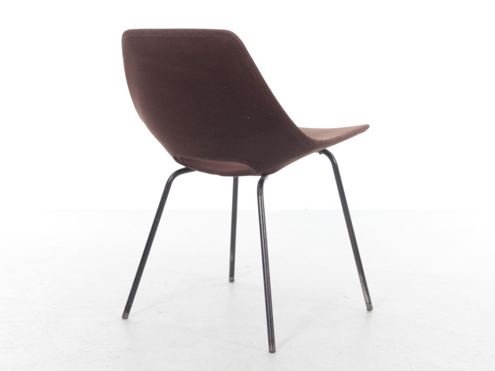 photo for sale Mid Century Modern Pair Of “Tonneau” Chairs, 1965 Edition By Steiner, Designed By Pierre Guariche