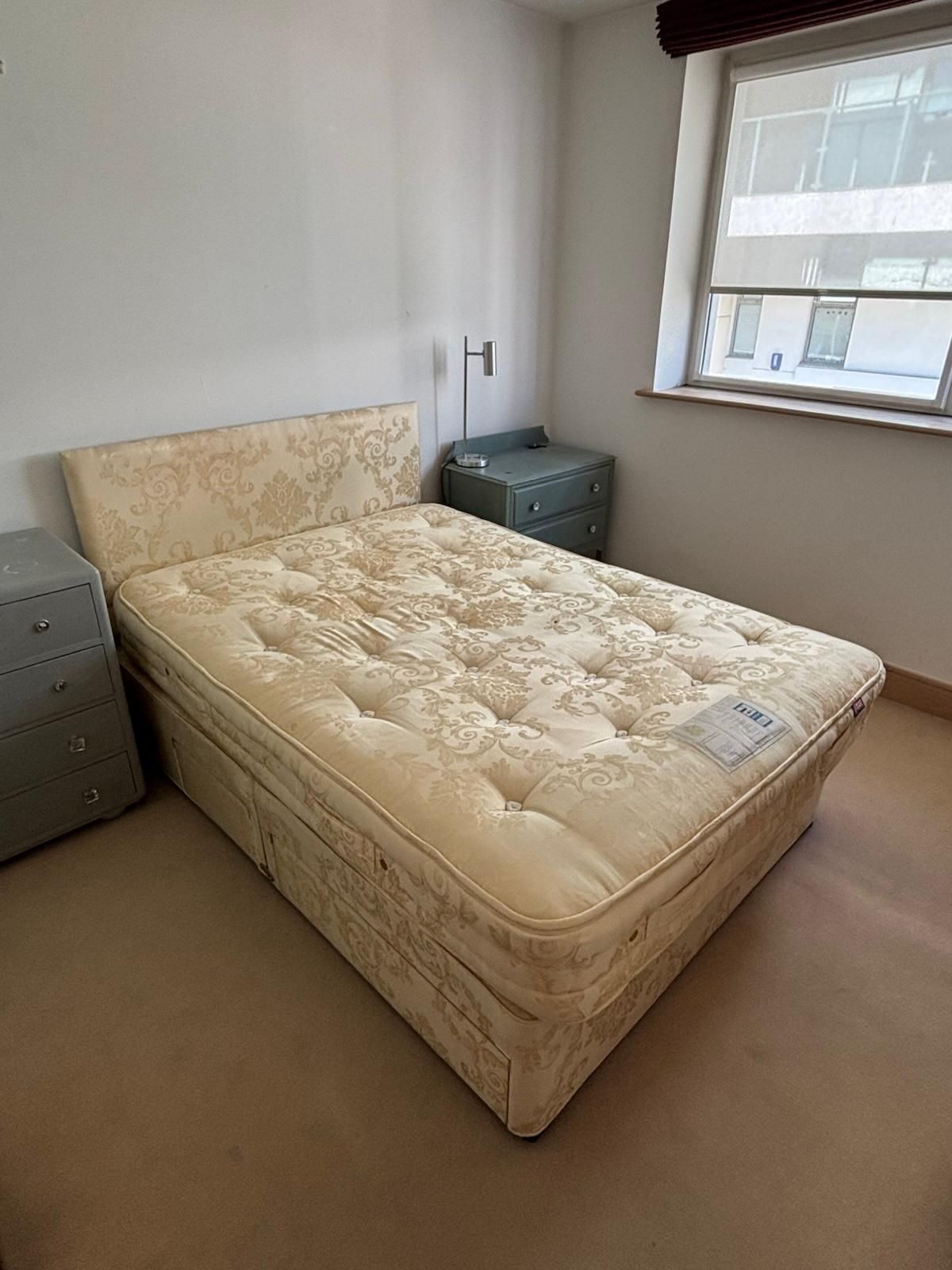 King Of Cotton   King Sized Divan & Mattress With 4 Drawers photo furniture