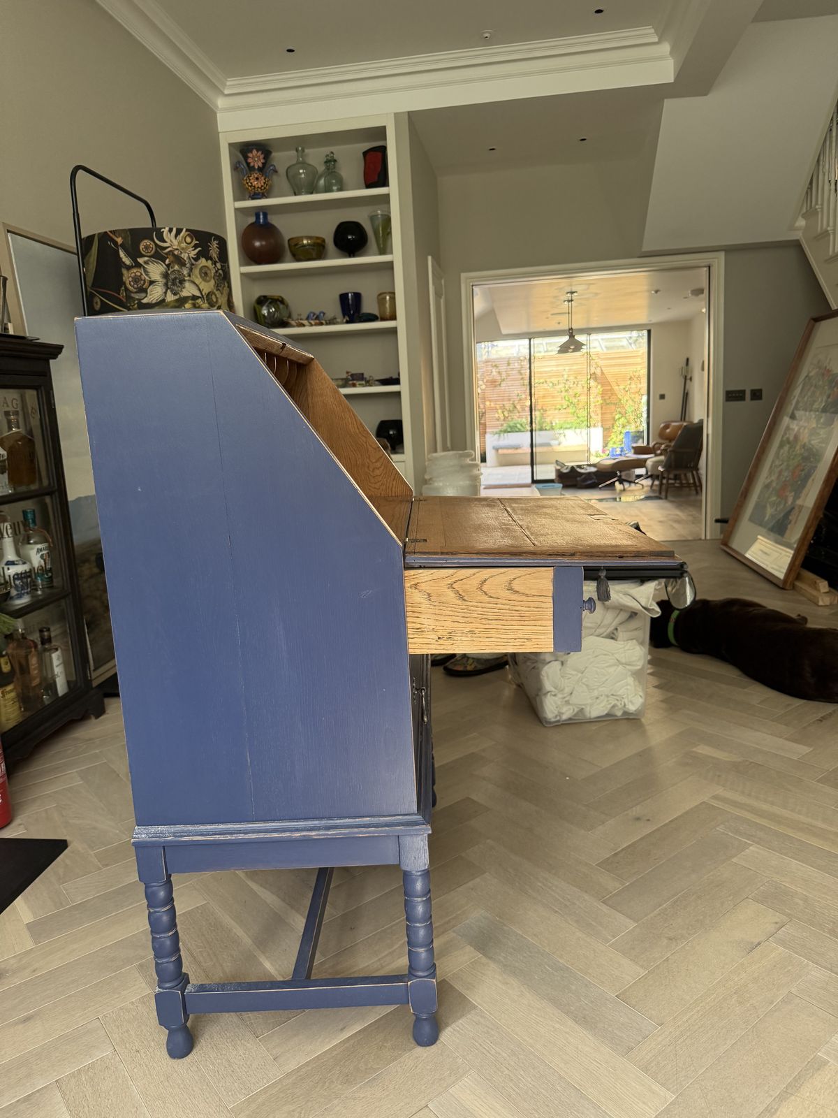 Vintage French Secretary Desk photo for sale
