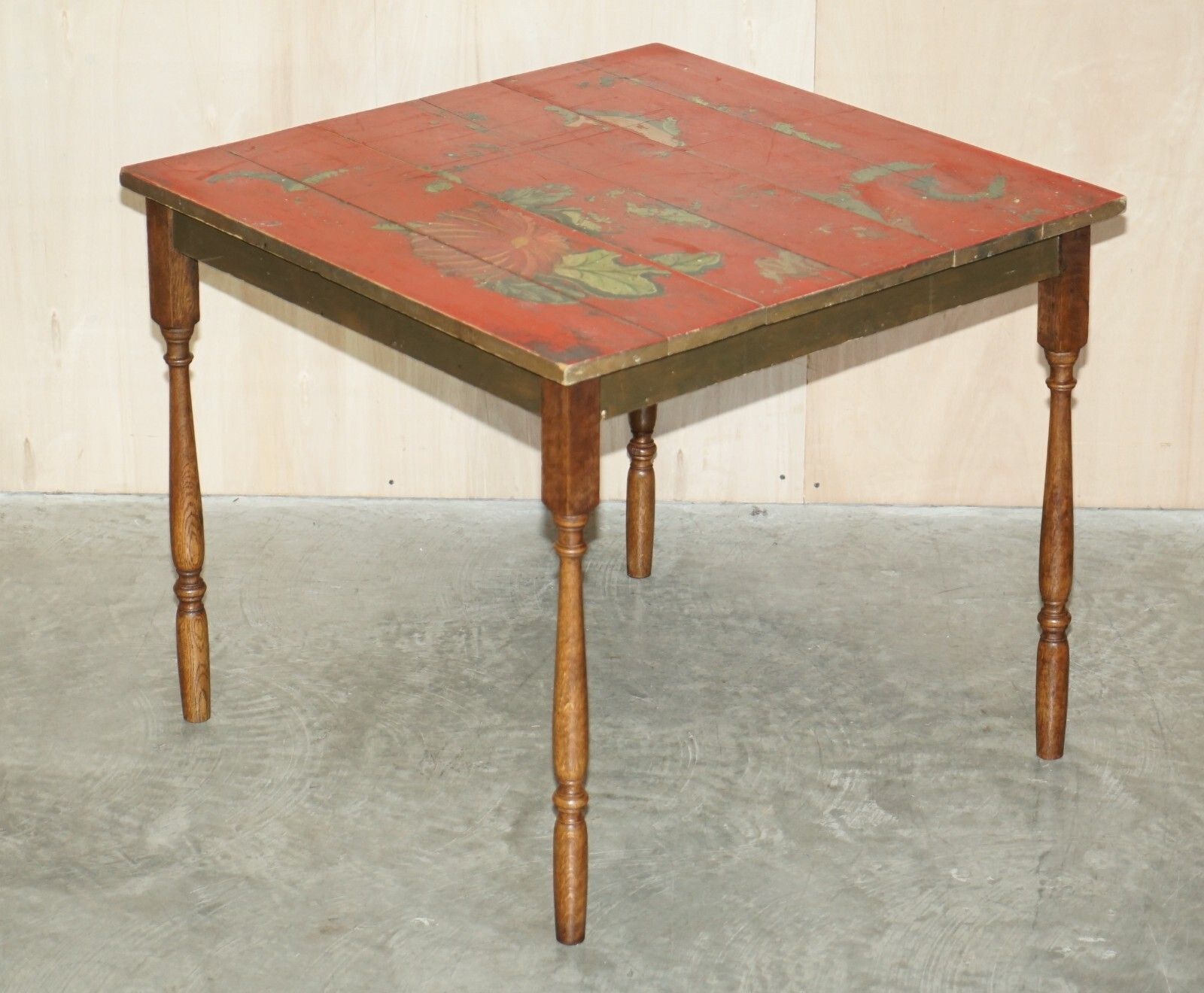 1 Of 10 Antique Hand Painted French Pine Vendange Wine Tasting Tables Lovely! photo furniture